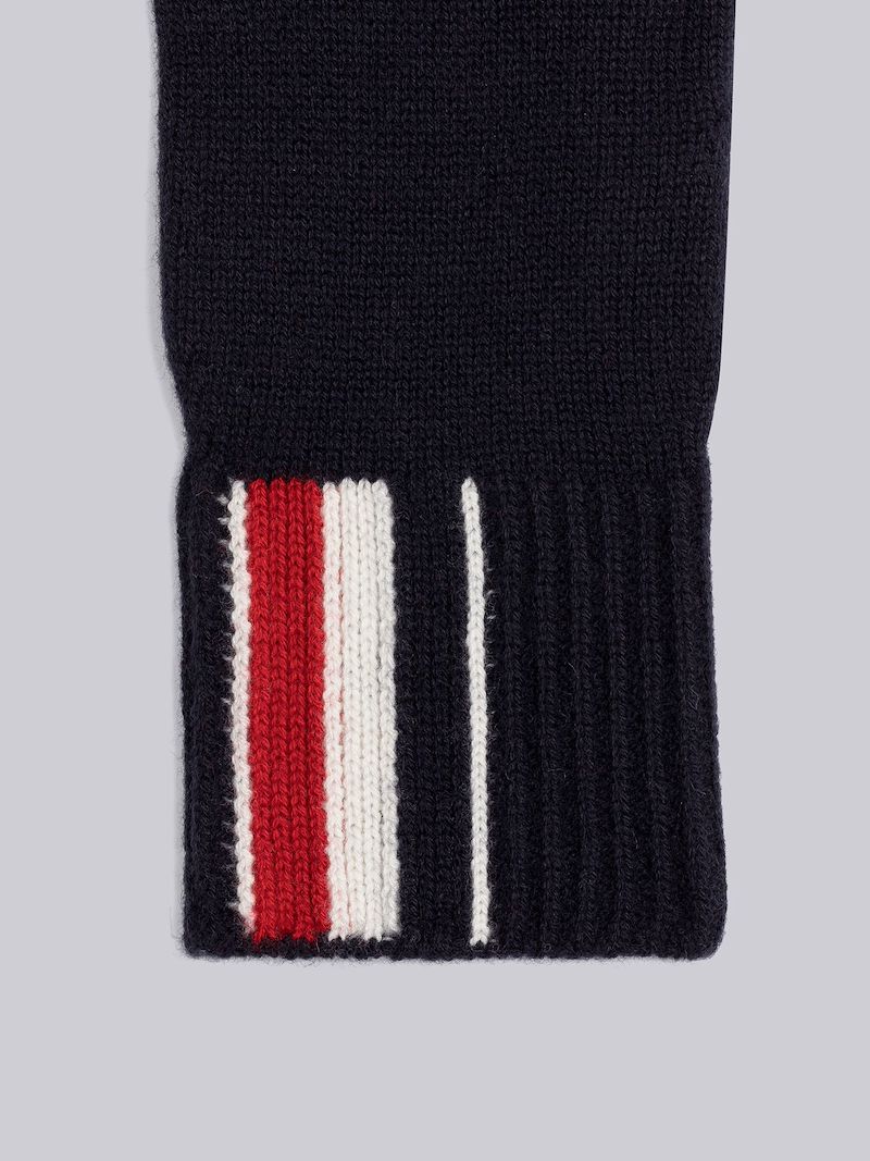 RWB stripe merino wool gloves