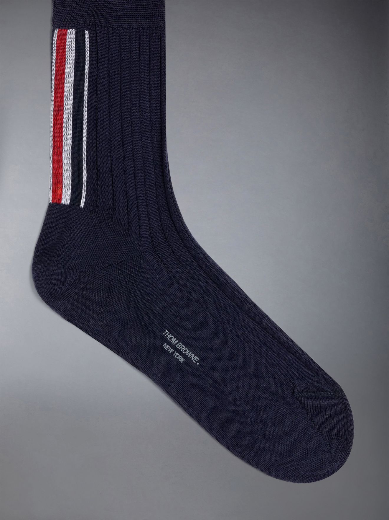 Rwb Stripe Mid Calf Socks Thom Browne 5398