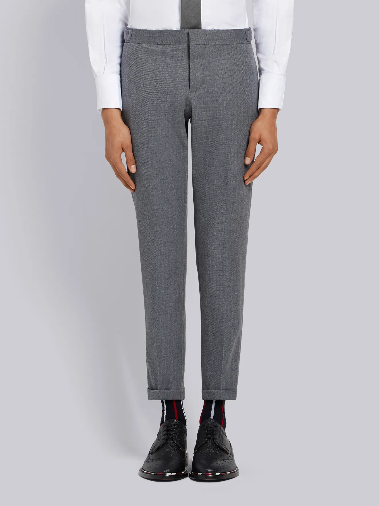 stripe skinny trousers
