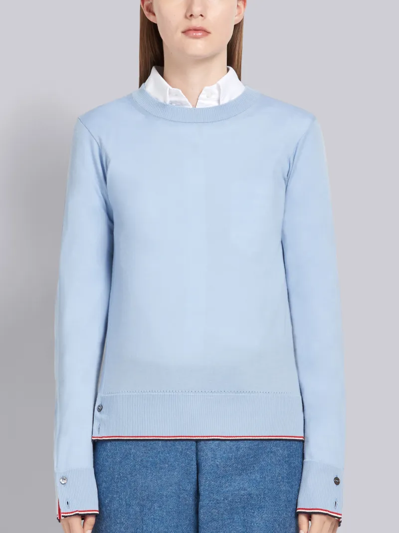 thom browne blue sweatshirt