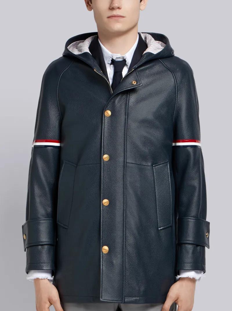 RWBアームバンド ディアスキンパーカーブルー | Thom Browne 公式 