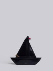 Sailboat Clutch In Calf Leather
