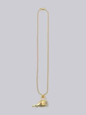 Sarah Jane Wilde X Thom Browne Miniature Whale Bag Necklace With Rubies, Sapphires & Diamonds In 18K Yellow Gold