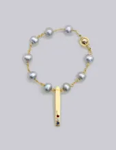 Sarah Jane Wilde X Thom Browne Tie Bar With Rubies, Sapphires & Diamonds In 18K Yellow Gold