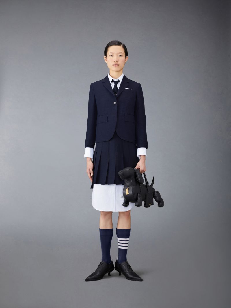 School Uniform プリーツスカートブルー | Thom Browne 公式オンライン