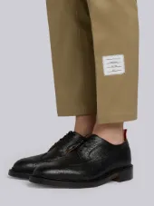 Seamed 4-Bar Stripe Unconstructed Chino Trouser In Cotton Twill