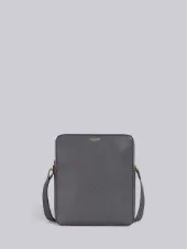 Seamed Panel Pebble Grain Leather Camera Bag