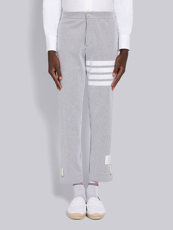 Seersucker Loopback 4-button Vent Trouser