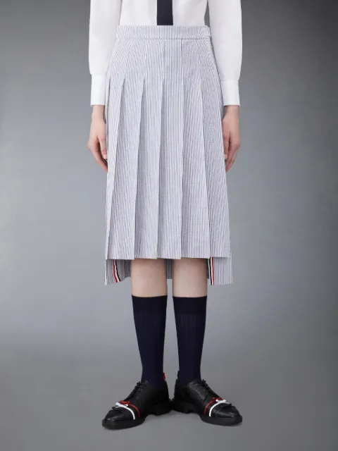 Twill Pleated Long Skirt | Thom Browne