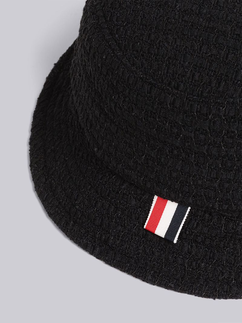 Seersucker Tulle Tweed Bucket Hat