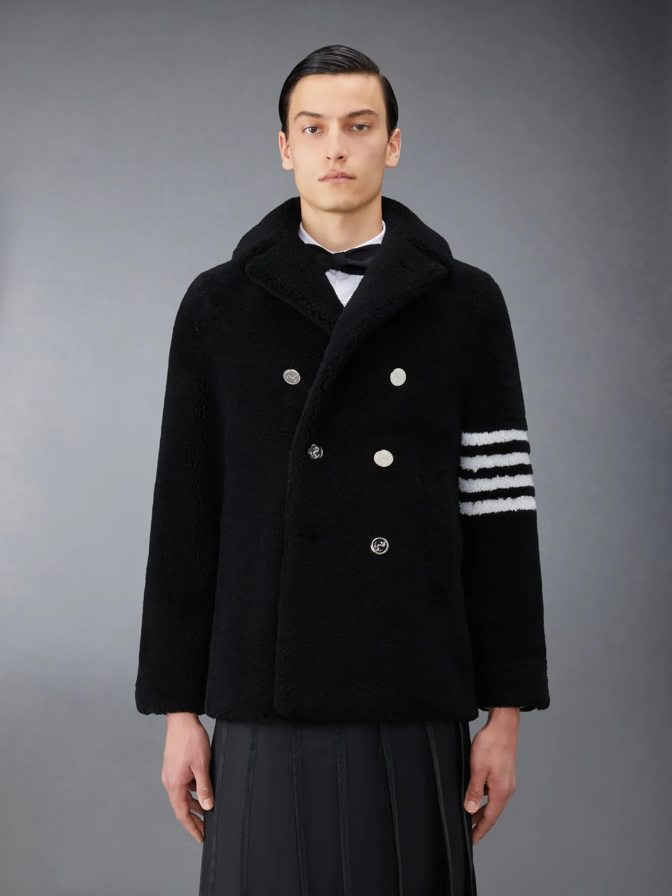 Thom browne 2025 shearling peacoat