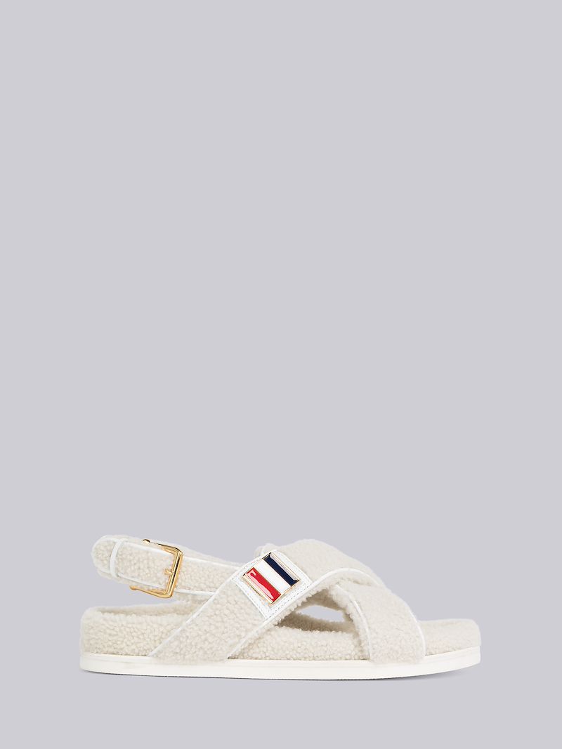 Shearling Backstrap Sandal