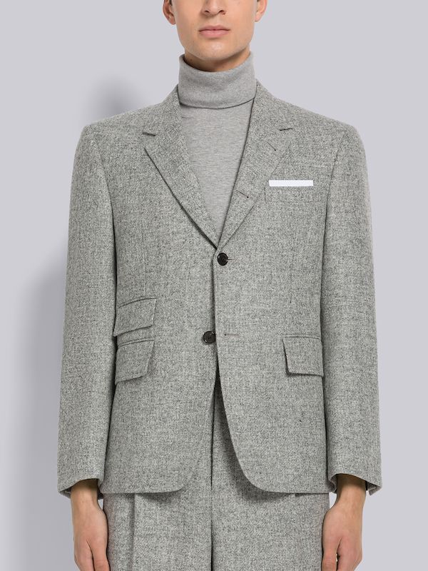Shetland Wool Single Vent Sport Coat