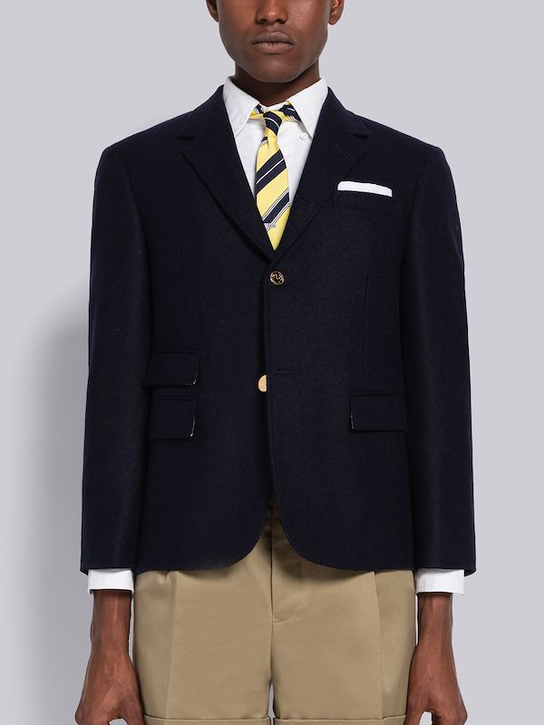 Shetland Wool Single Vent Sport Coat