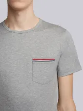 Short Sleeve Pocket Tee In Medium Weight Jersey Cotton