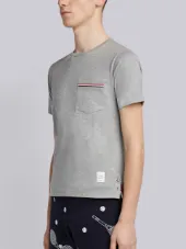 Short Sleeve Pocket Tee In Medium Weight Jersey Cotton
