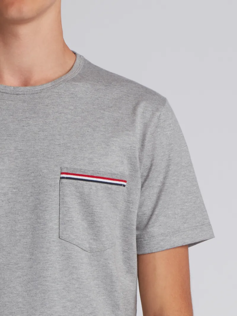 Chest Pocket In Grey Jersey | Thom Browne