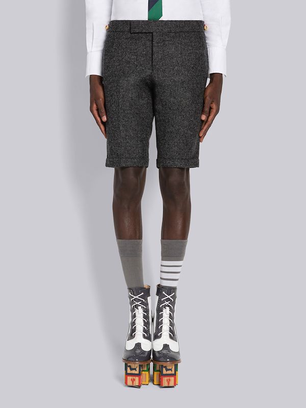 side-stripe tailored shorts