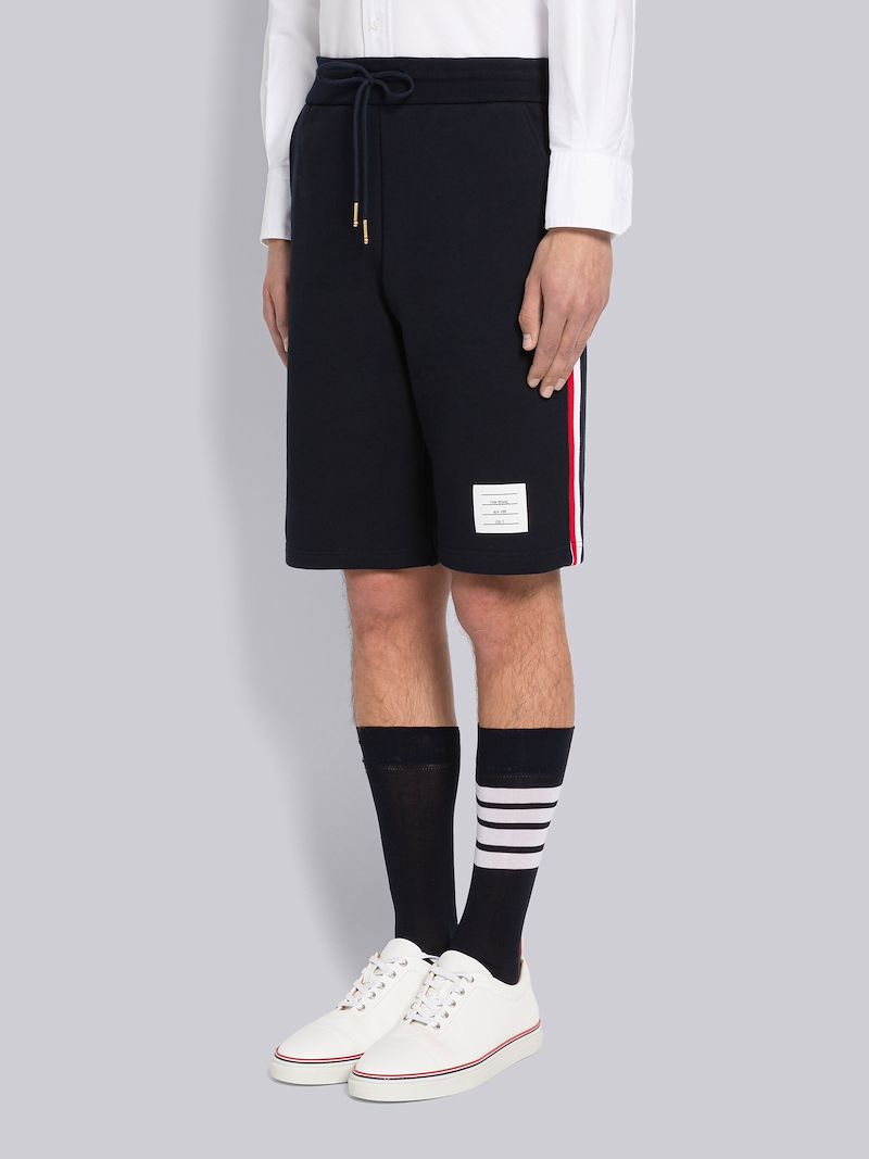 side-stripe track shorts