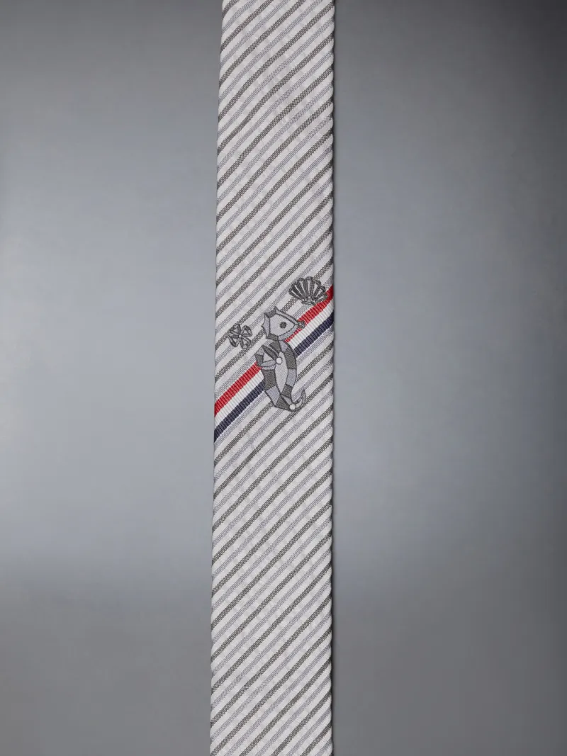 Silk Gem Seahorse Classic Tie | Thom Browne