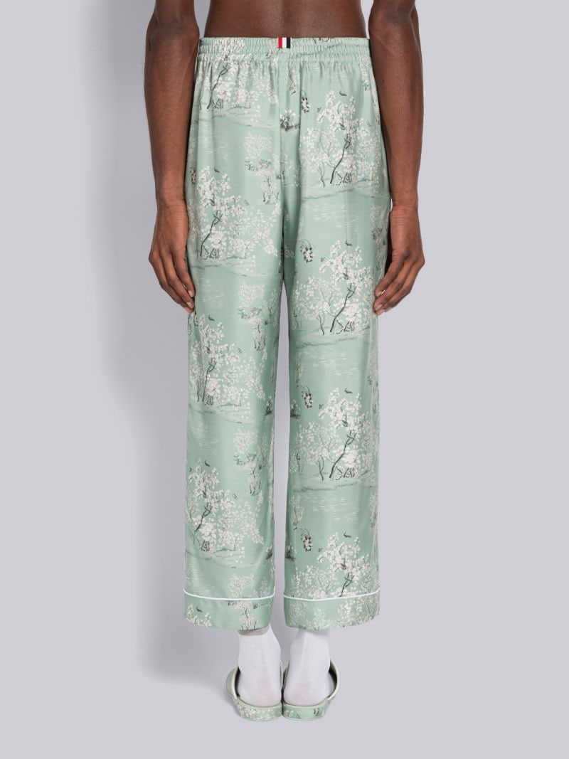 Silk Twill Toile Pajama Trouser