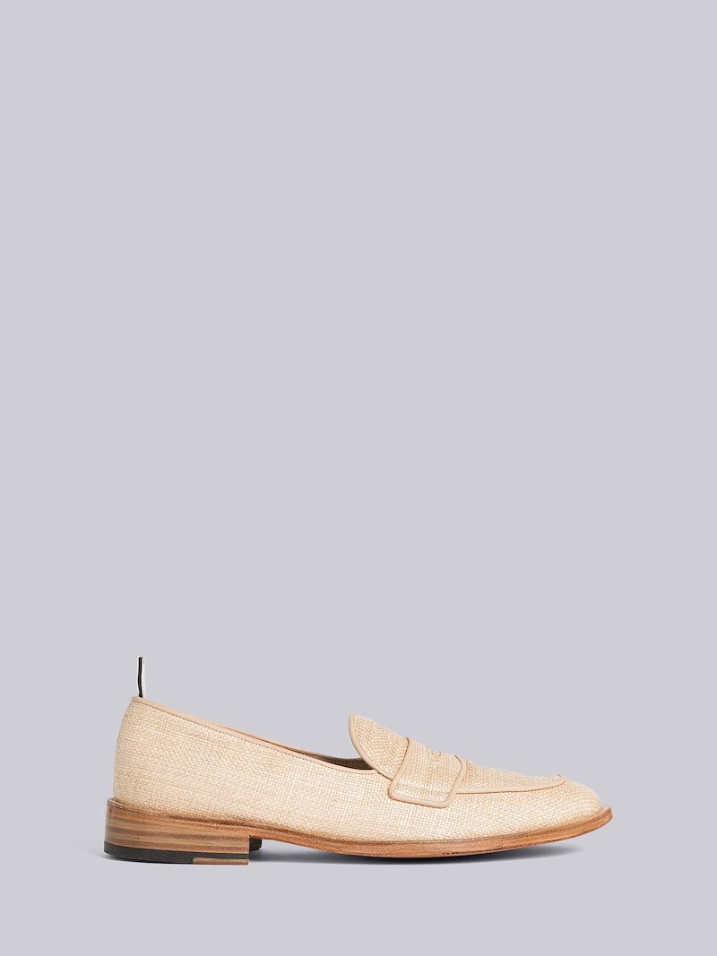 SOFT RAFFIA VARSITY PENNY LOAFER