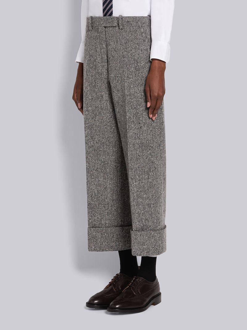 Solid Donegal Wool Sack Trouser