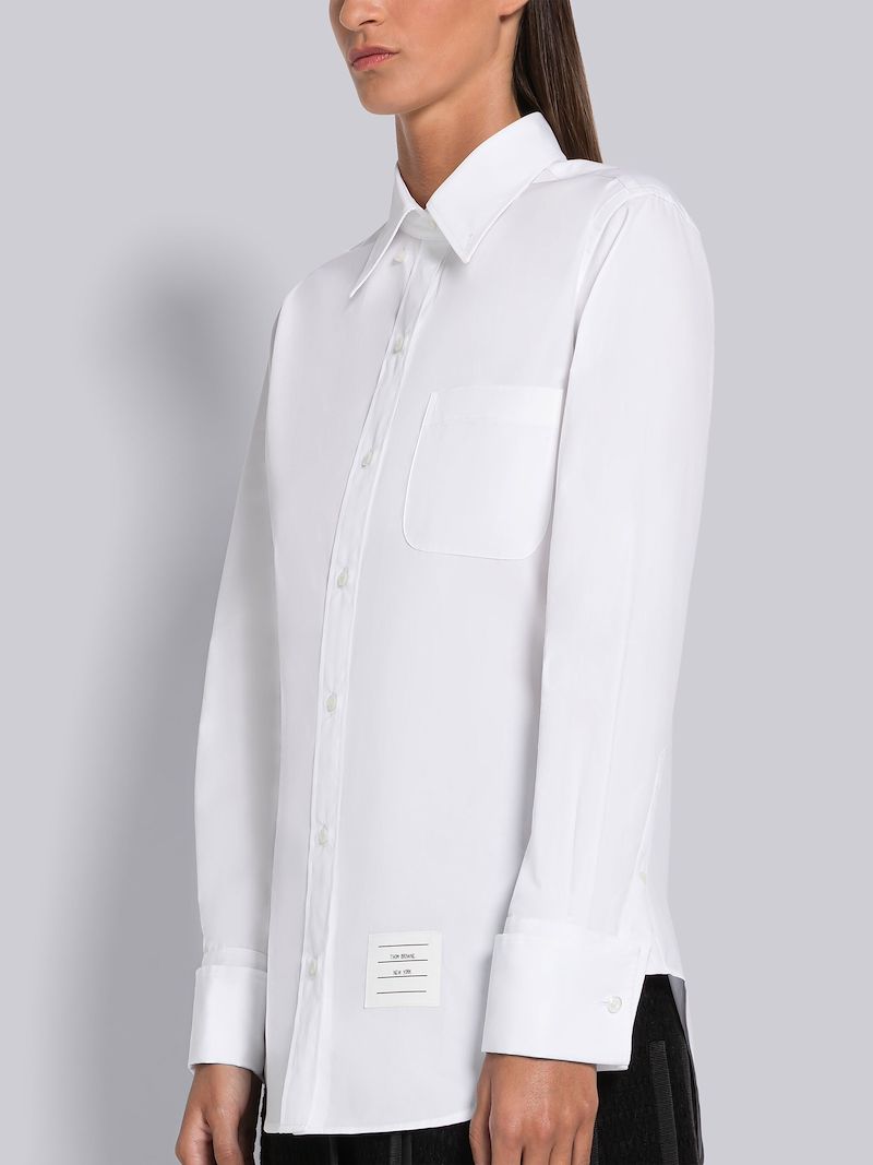 Solid Poplin French Cuff Shirt