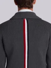 Sport Coat With Milano Stitch And Red, White And Blue Intarsia Stripe In Cotton Crepe