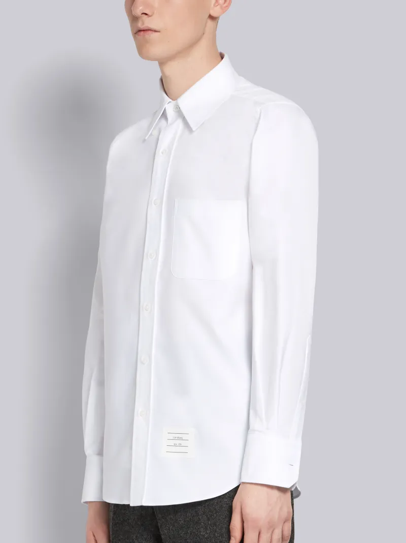 STRAIGHT FIT LACE-UP OXFORD SHIRT