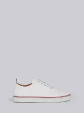 Straight Toe Cap Trainer In Pebble Grain