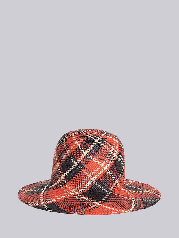 Straw Madras Sun Hat