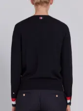 stripe-cuffs jumper