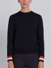 stripe-cuffs jumper
