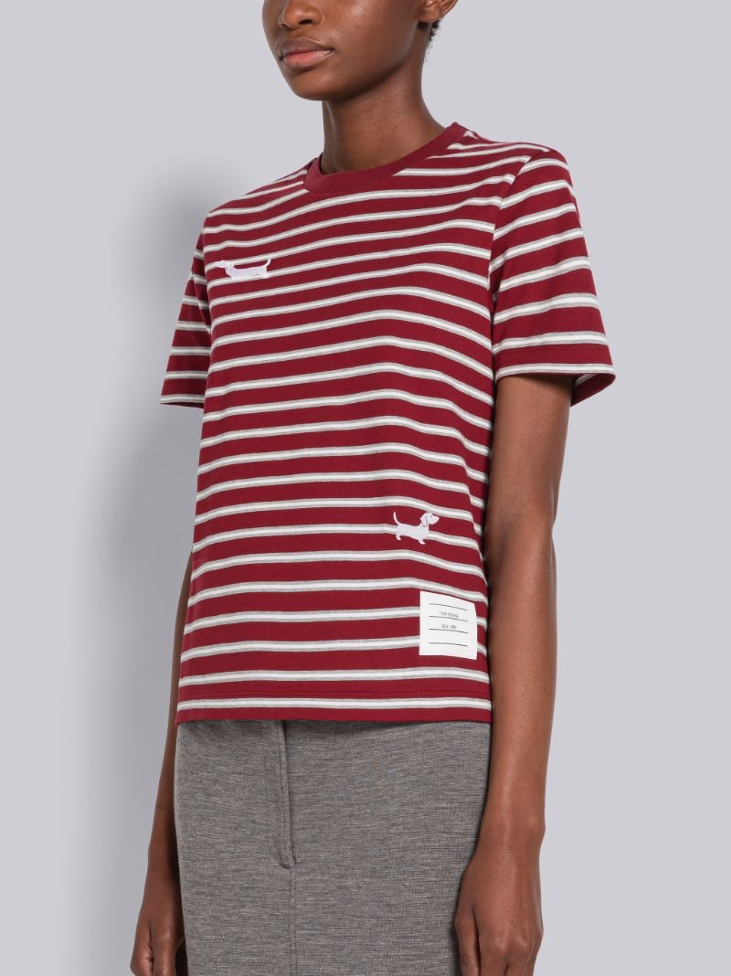 Stripe Jersey Hector Icon Side Slit Tee