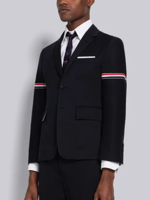 Navy Cotton Twill Unconstructed Classic Jacket | Thom Browne