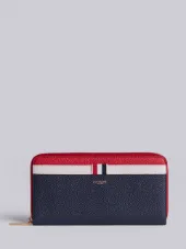 striped continental wallet