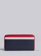 striped continental wallet