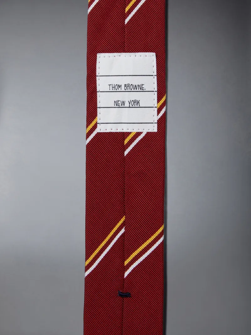 striped silk-blend tie | Thom Browne