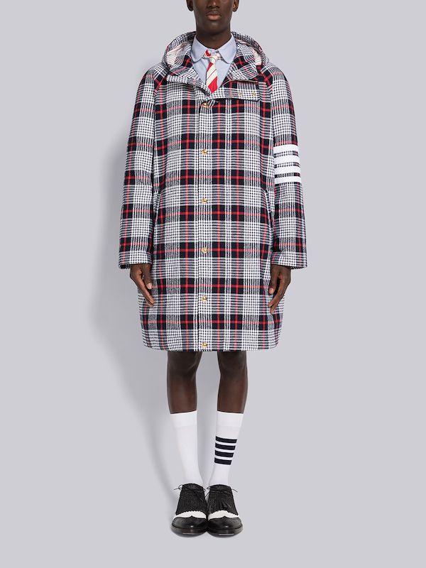 SUMMER TWEED HOODED FOOTBALL SIDELINE PARKA