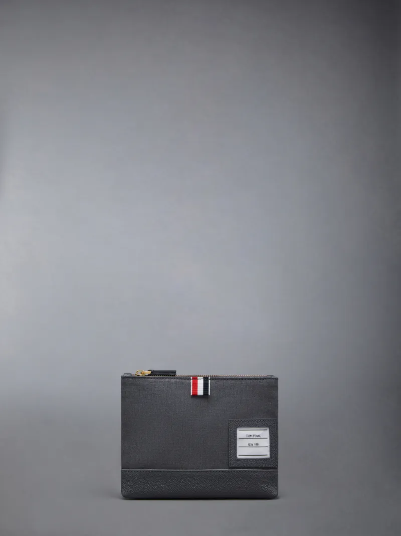 Super 120 s Twill Zip Pouch Thom Browne