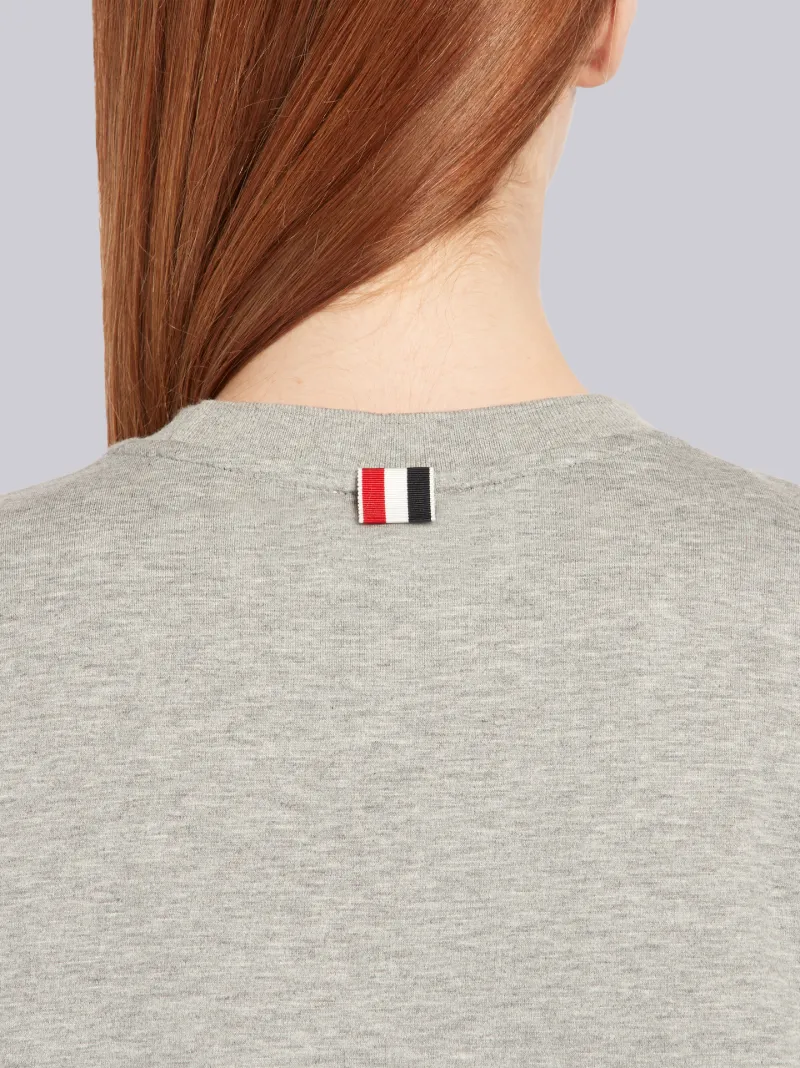 サイドスリット ロングスリーブ Tシャツグレー | Thom Browne 公式 