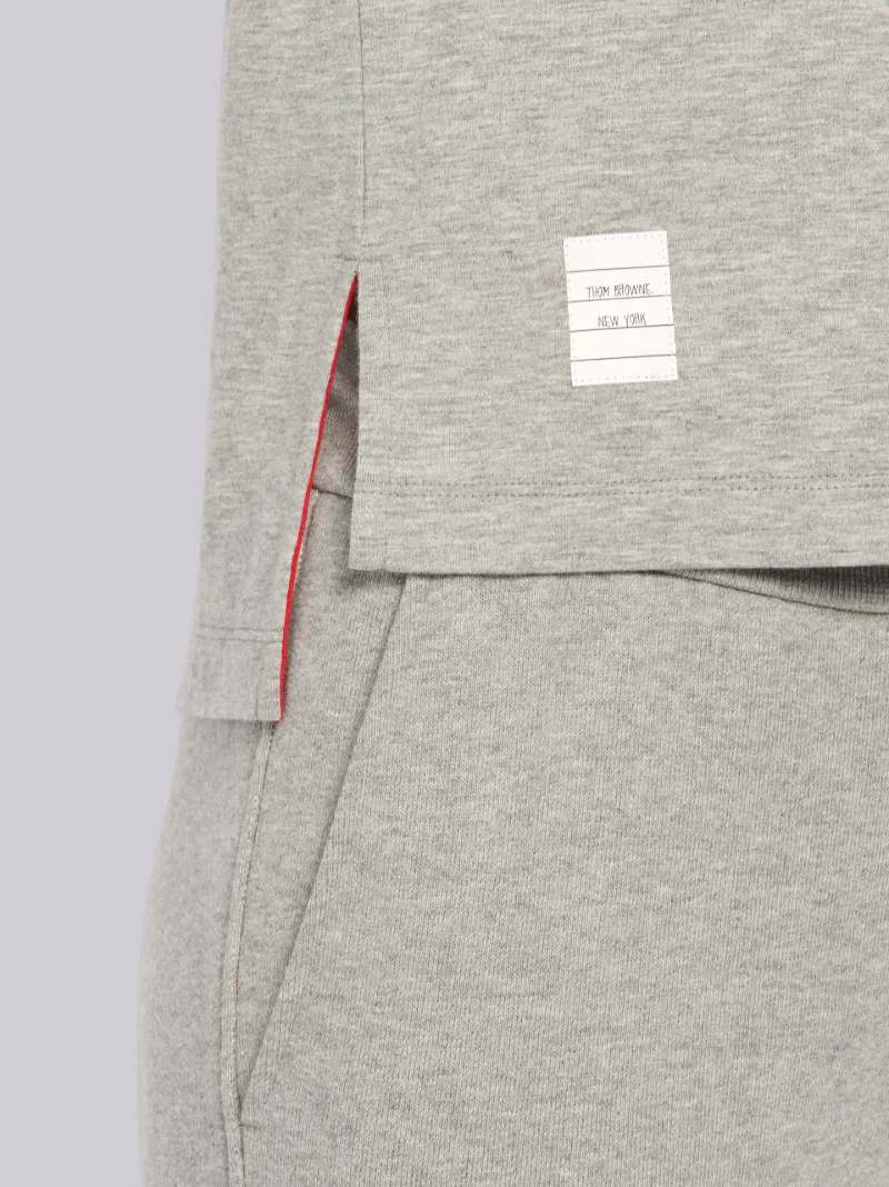 サイドスリット ロングスリーブ Tシャツグレー | Thom Browne 公式 