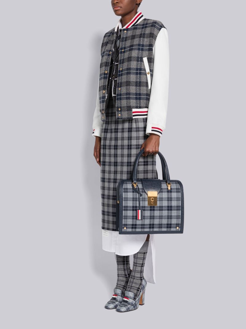 Tartan Leather Frame Mrs. Thom Bag