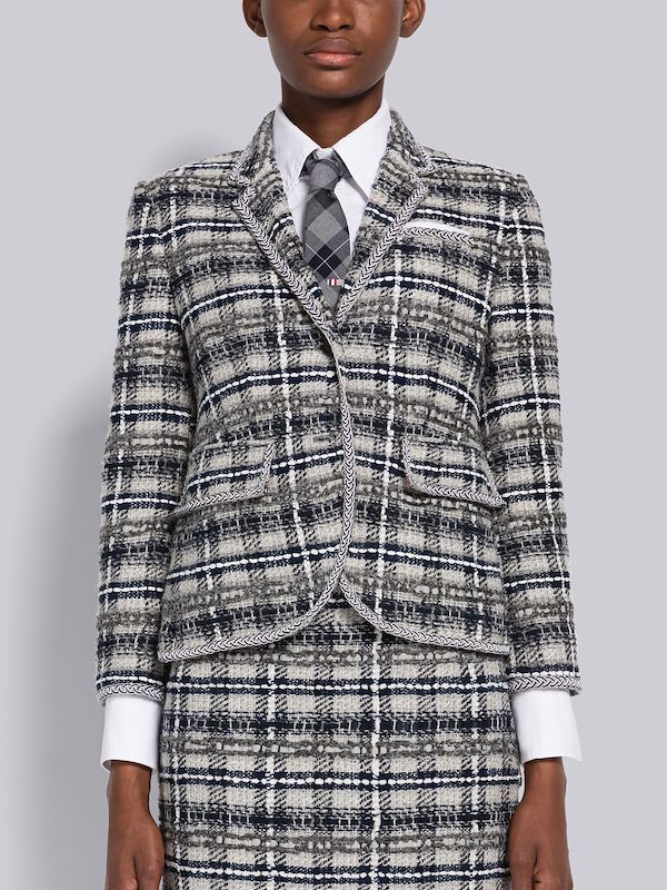 Tartan Ribbon Tweed High Armhole Sport Coat