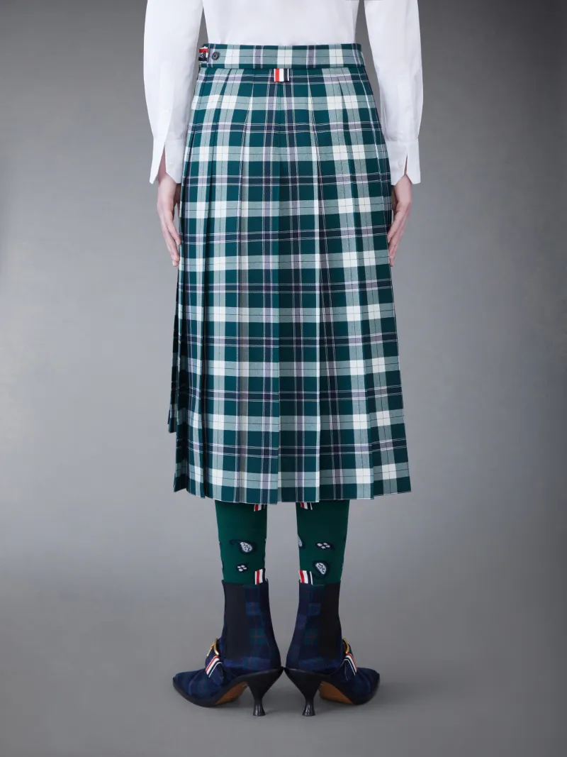 Tartan Twill Pleated Skirt | Thom Browne