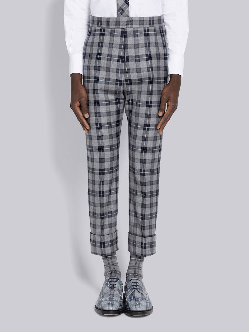 Tartan Wool Twill Backstrap Trouser