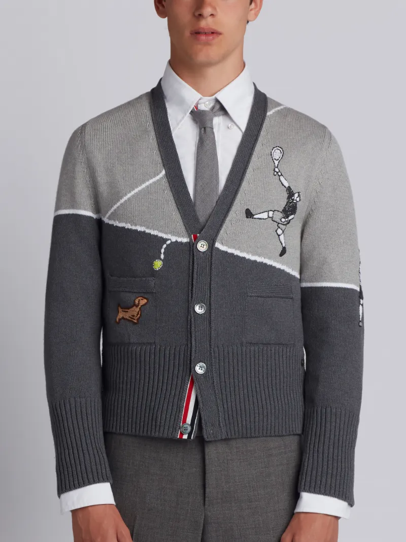 tennis pro cardigan | Thom Browne