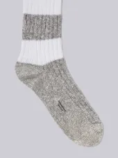 Thick Cotton Over-The-Calf Rugby Stripe Socks