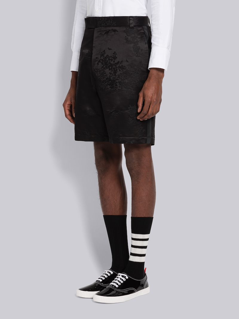 Toile Jacquard Unconstructed Straight Leg Short